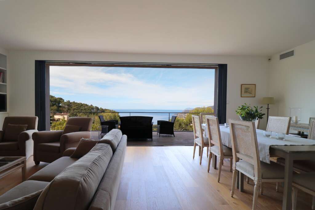 Séjour Villa Mesomax Carqueiranne vue mer
